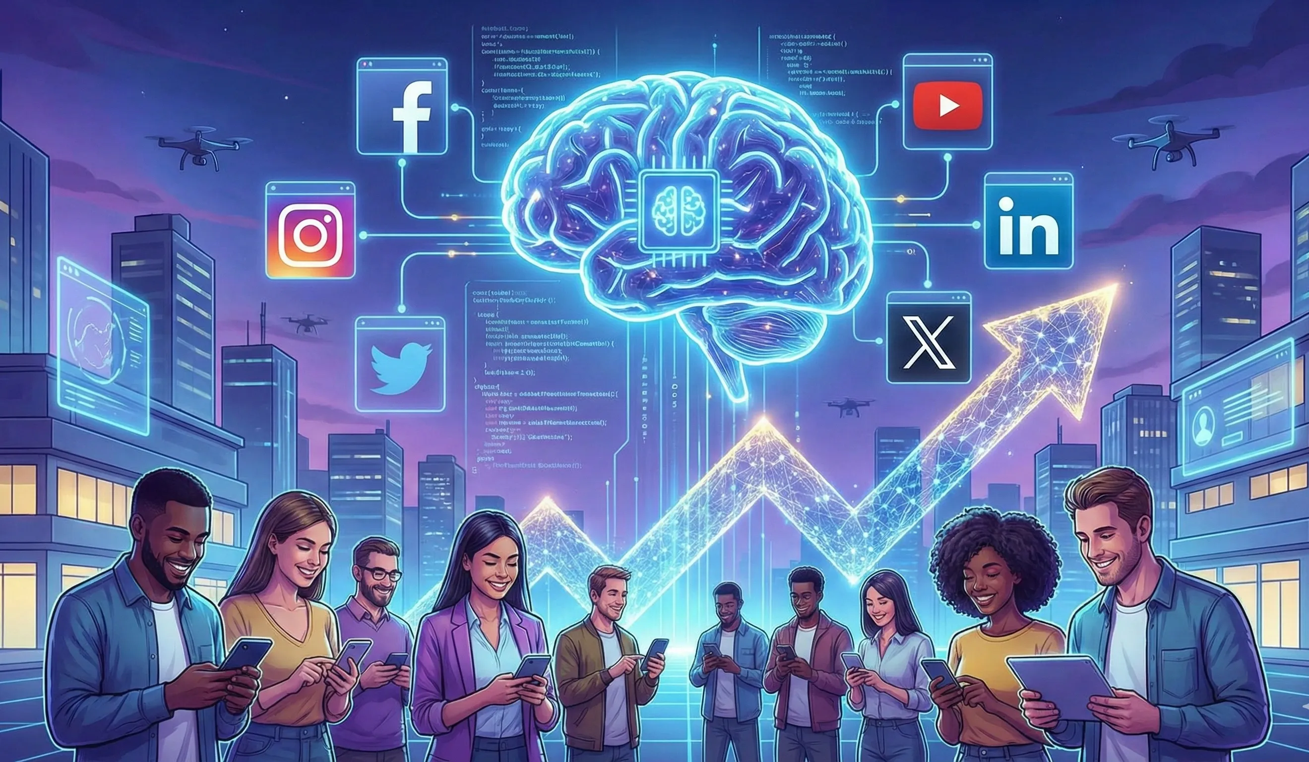 How AI Is Changing Social Media Growth in 2026 (Best Tools, Tips & Real Examples)