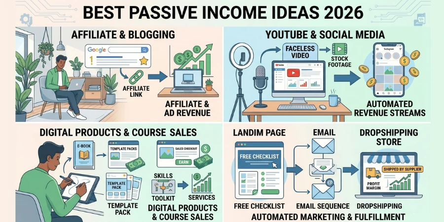 Best Passive Income Ideas Using Digital Marketing Skills.