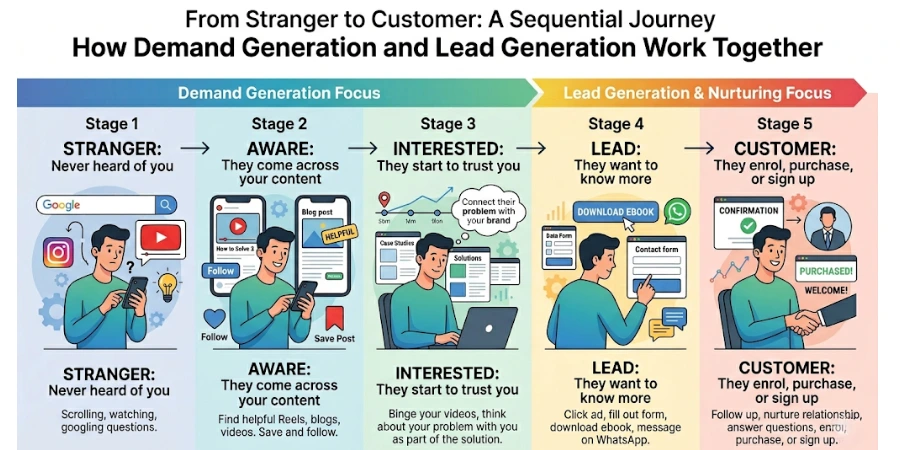 How Demand Generation and Lead Generation Work Together
