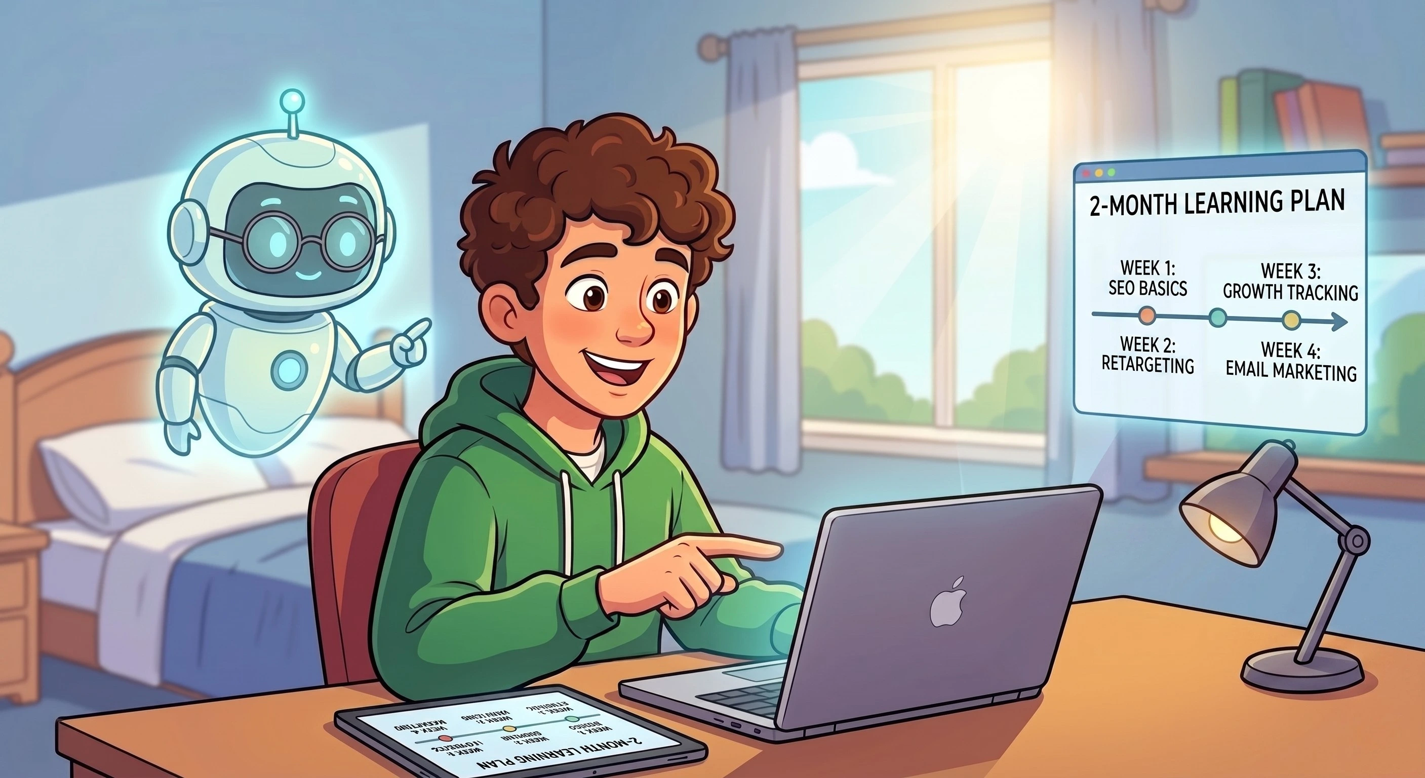 How Students Can Use AI to Learn Digital Marketing Faster (A Complete Guide)