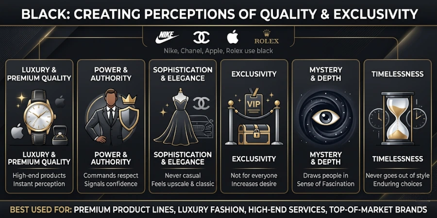 Power of Colour Black in Marketing