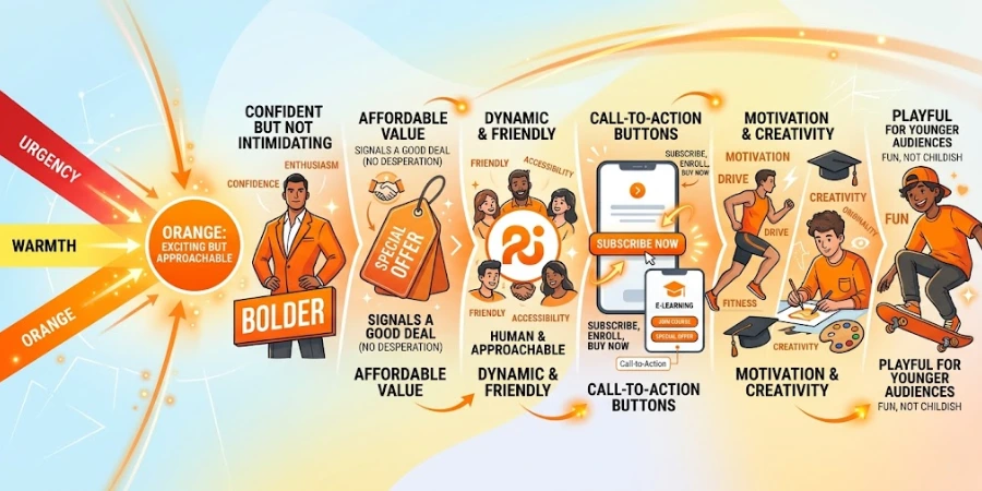 Power of Colour Orange in Marketing