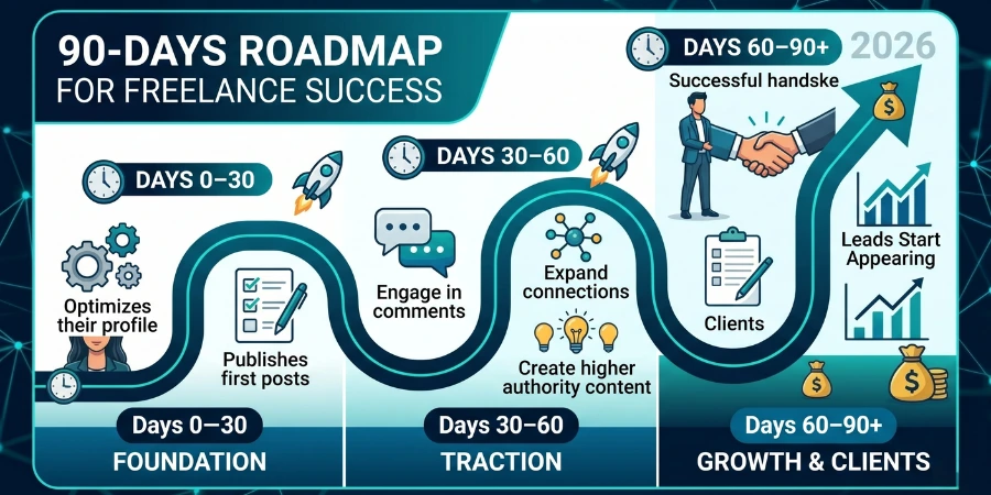 Roadmap for Freelancers LinkedIn Marketing
